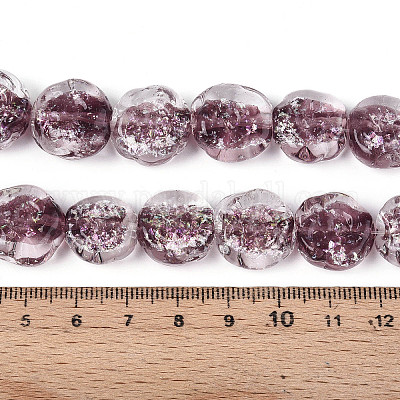 Бусы лэмпворк ручной работы LAMP-N028-04D-1