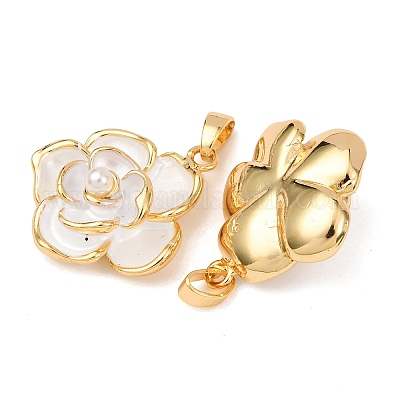 Латунь эмаль подвески KK-G543-06G-1