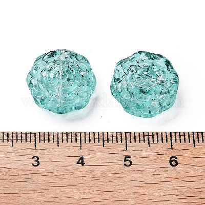 Спрей окрашены прозрачные стеклянные бусины GLAA-D038-01H-1