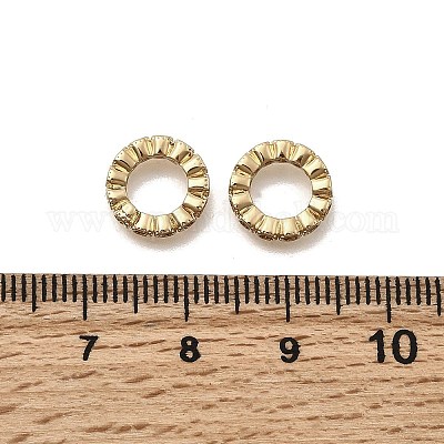 Латунь микропаве прозрачный кубический цирконий европейский бисер KK-Z126-21G-1