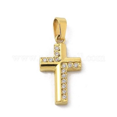 Ионное покрытие (ip) 304 нержавеющая сталь микропаве кубический цирконий подвески X-STAS-Z107-08G-06-1