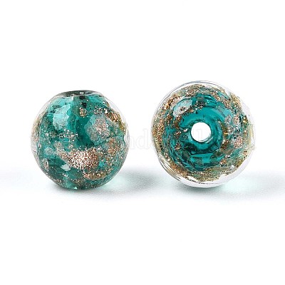 Бусины ручной работы бусины золотого песка LAMP-T016-10C-1