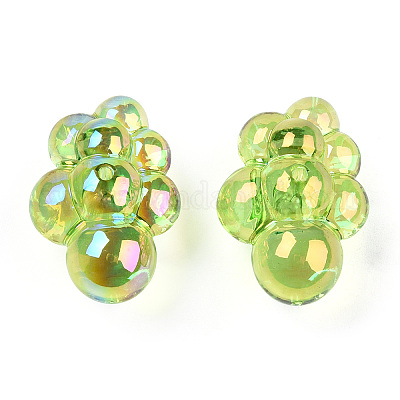 Прозрачные акриловые бусины X-PACR-T013-04-1