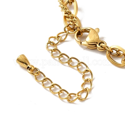 Ионное покрытие (ip) 304 нержавеющая сталь цепочка многорядный браслет BJEW-P272-01G-1