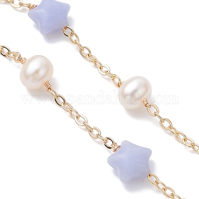 Изготовление браслетов-цепочек из натуральных и синтетических смешанных драгоценных камней AJEW-JB01456-1