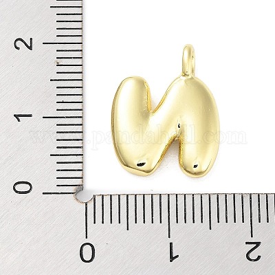 Подвески из латуни с покрытием стойки с буквами-шариками KK-C050-01G-N-1