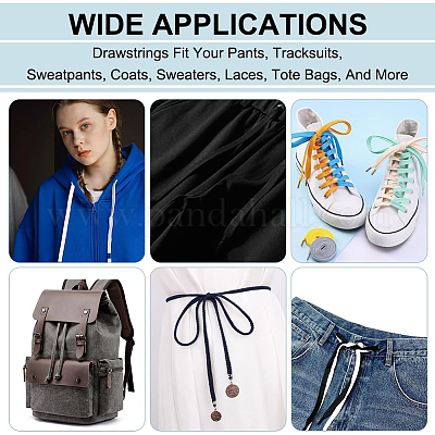 1 моток плоского хлопкового шнура-завязки&nbsp;OCOR-BC0006-88B-1