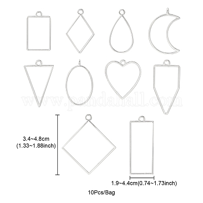Подвески из сплава с открытой спиной PALLOY-YWC0002-02S-1
