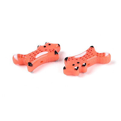 Печатные непрозрачные бусины из смолы&nbsp;RESI-N043-12A-1