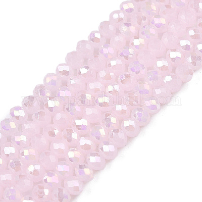 Стеклянные бусины с гальваническим покрытием  EGLA-A044-J2mm-B02-1