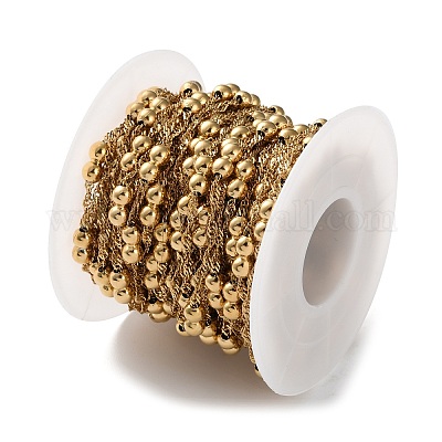 Цепи из нержавеющей стали 304 с бусинами CHS-F020-09G-1