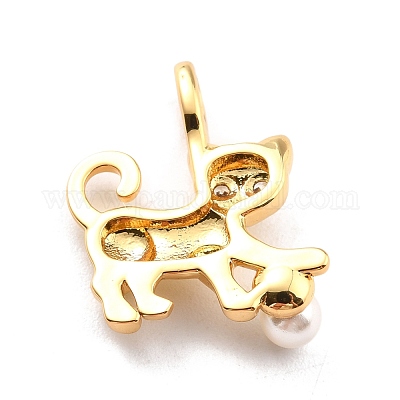 Покрытие стойки латунь микропаве прозрачные подвески из кубического циркония ZIRC-C032-01G-1