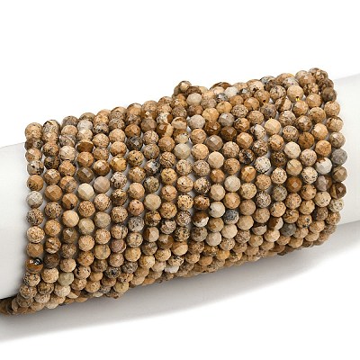 Естественного изображения яшмы бисер нитей G-P572-B03-4mm-1