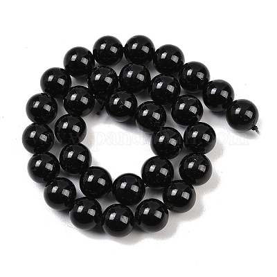 Натуральный турмалин шарик нити&nbsp;G-H1603-12mm-1