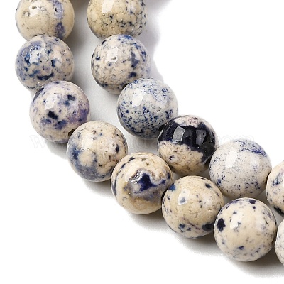 Нити из натурального окрашенного мрамора G-P593-8mm-02-1