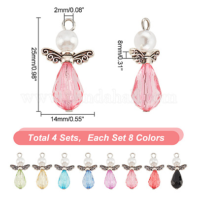 4 комплект акриловых подвесок угловой формы FIND-PH0009-11-1