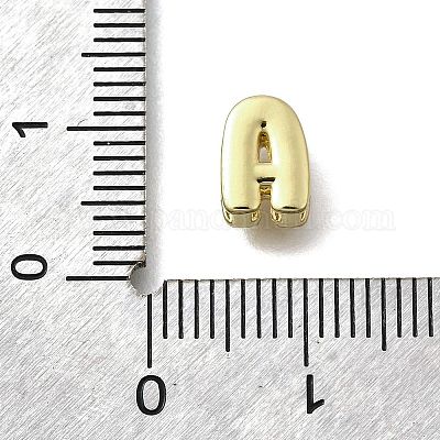 Латунные микро-паве кубические цирконии буквы многорядные звенья KK-D295-32G-01-1