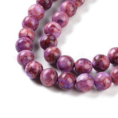 Нити бусин цвета натуральной бирюзы TURQ-U001-02D-1