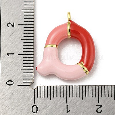 Латунь эмаль подвески KK-E093-03G-Q-1