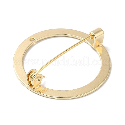 Фурнитура латунная для броши KK-U013-12G-1