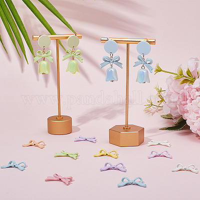 50 шт. непрозрачные бусины из сплава FIND-SP0002-43-1