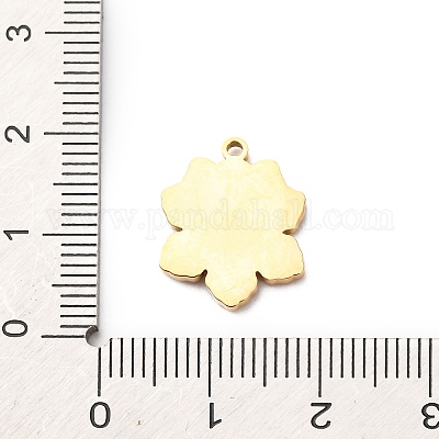 Рождественские эмалевые подвески из нержавеющей стали 304 STAS-B112-02G-11-1