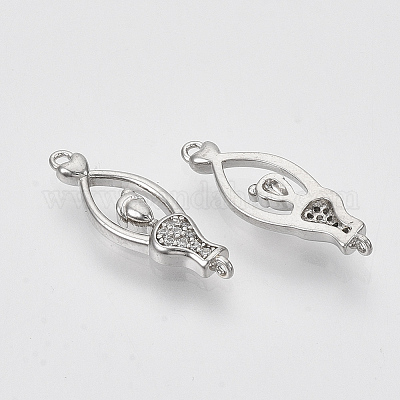 Соединители из латуни с микрочастицами и кубическим цирконием KK-T050-43P-NF-1