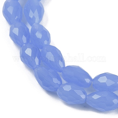 Гальванические стекляныне бусины EGLA-N013-J10mm-D06-1