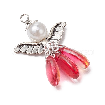 Градиентные цветные стеклянные подвески с краской для выпечки PALLOY-JF03626-1