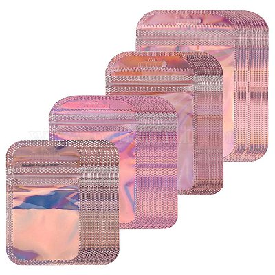 40 шт. 4 стиля пластиковой лазерной упаковки инь-ян пакеты с застежкой-молнией OPP-FS0001-01-1