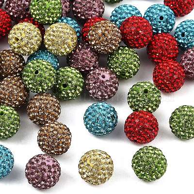 Pave disco бусины RB-Q195-14mm-M-1