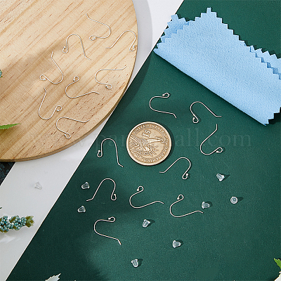 10 пара 925 сережек-крючков из стерлингового серебра STER-DC0001-30-1