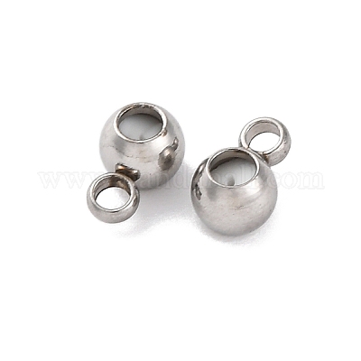 202 бусины из нержавеющей стали STAS-S151-02P-B-1