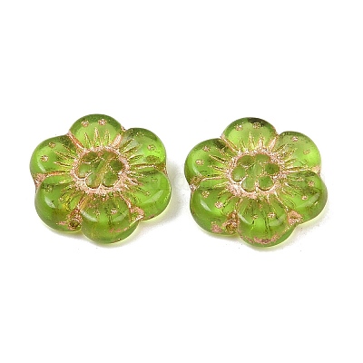 Чешские прессованные стеклянные бусины GLAA-I061-32C-1