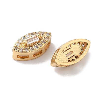 Латунные микропаве из прозрачного кубического циркония KK-G503-23G-1