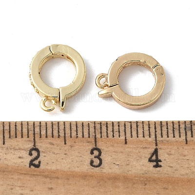 Латунные микропроволочные кубические циркониевые подвески KK-D324-06G-1