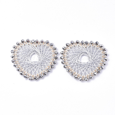 Большие подвески из полиэстера WOVE-T012-02-1