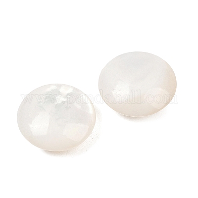 Натуральные белые бусины из ракушек SSHEL-B006-03-1