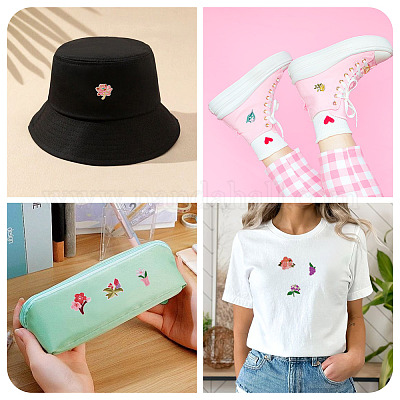 36 шт. полиэстеровая ткань для вышивки DIY-TA0013-07-1