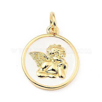 Латунь эмаль подвески KK-G416-38G-04-1