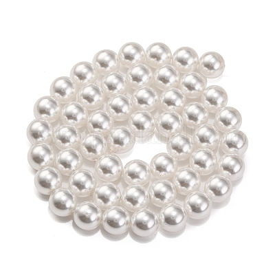Выпечка окрашены перламутровый стекла жемчужные нити круглый шарик PEAR-H019-02C-04-1