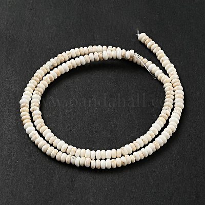 Бусины из натурального магнезита G-D474-02B-1