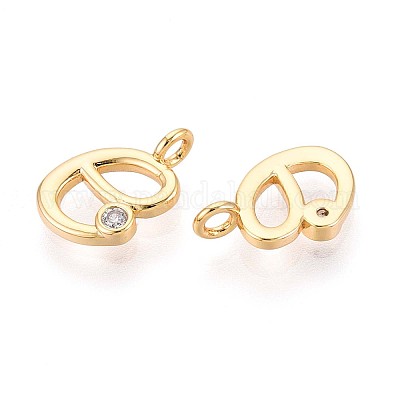 Латунные микро проложить кубического циркония подвески KK-N263-97G-E-1