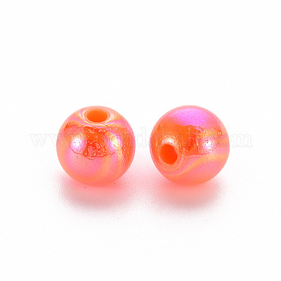 Непрозрачные акриловые бусины MACR-S370-D8mm-20-1