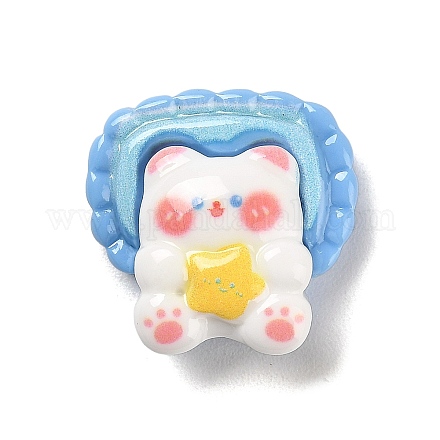 Непрозрачные кабошоны из смолы RESI-Z012-02E-1