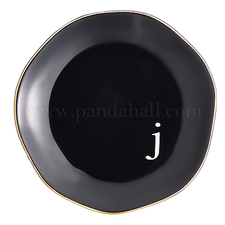 Круглая керамическая тарелка для украшений AJEW-WH20067-015A-1