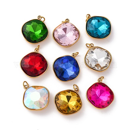 Подвески из граненого стекла из нержавеющей стали 316 STAS-K258-47G-1