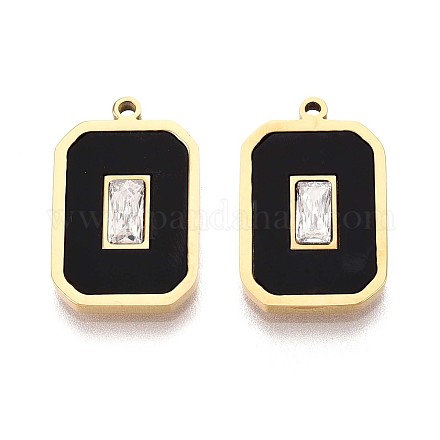 Подвески из нержавеющей стали 304 с кристаллами STAS-T071-15G-1