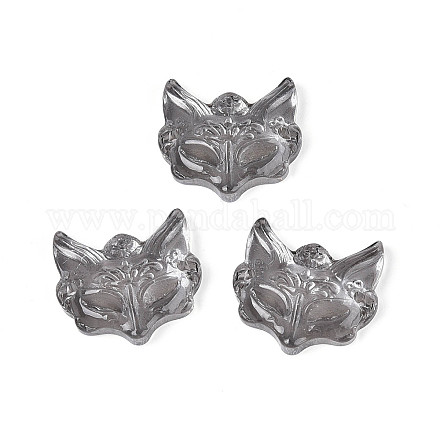 Подвески-соединители из прозрачного стекла с гальваническим покрытием&nbsp;EGLA-N053-02A-1