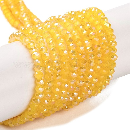 Запекание гальванических нитей стеклянных бусин DGLA-A039-J4mm-B13-1